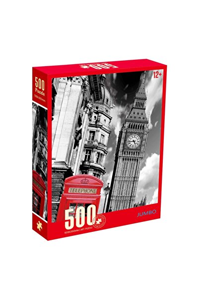 OEM Παζλ Big Ben με τον Κόκκινο Τηλεφωνικό Θάλαμο (500 κομμάτια)
