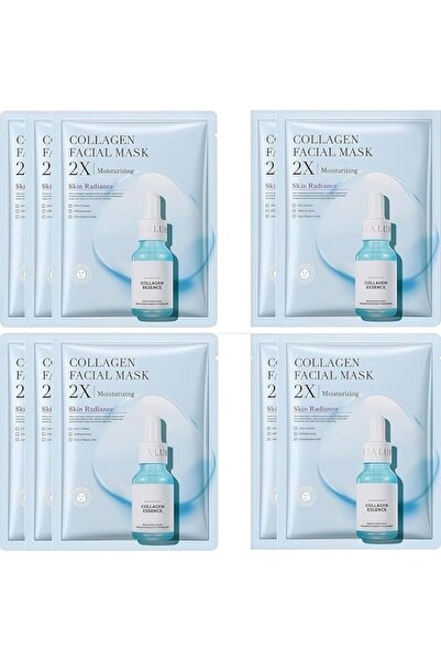 LAXDAMRE 10 Pcs Korean Face Mask Skincare Set - Collagen Sheet Masks for Deep...