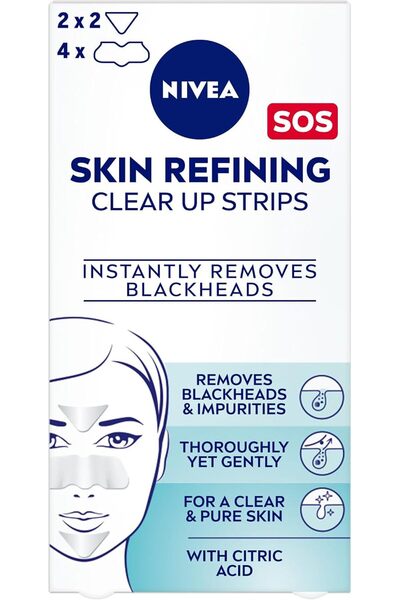 Nivea Body NIVEA Face Strips Unclog Pores Instantly, Skin Refining Clear-Up, ...
