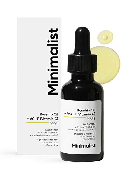 MinimalistAr Minimalist Pure Rosehip Oil with Vitamin C Face Serum for Glowin...