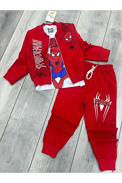 Generic Brand Boy's Seasonal 3-Piece Cardigan Bottom Top Set