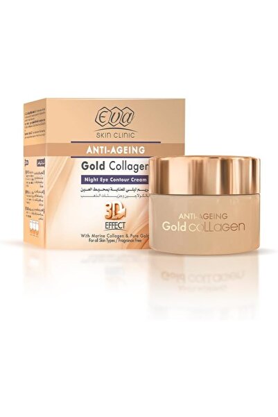 EVA Anti-Ageing Gold Collagen Night Eye Contour Cream - 15 Ml