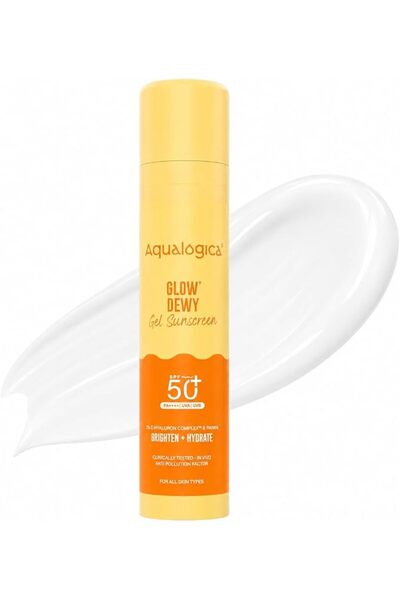 AQUALOGICA كريم واقي من الشمس Glow+ مع فيتامين سي وحمض الهيالورونيك ومستخلص ا...