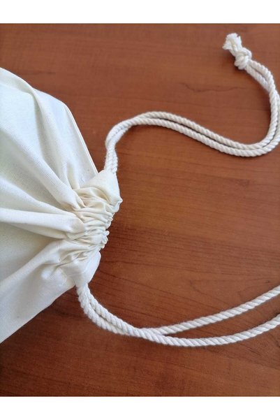 ormeec Raw American Cloth Pouch with Drawstring 25 cm * 35 cm - Durable Design - 50 Pieces