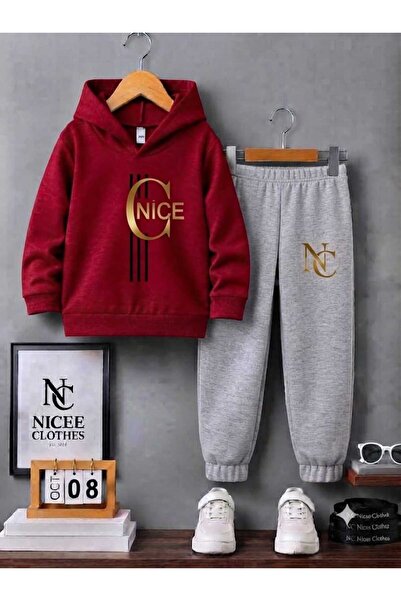 NC Nicee Clothes DEČJA TRENERKA UNISEKS (VERTIKALNI 3-LINIJSKI LEPI PRINT ZIM...
