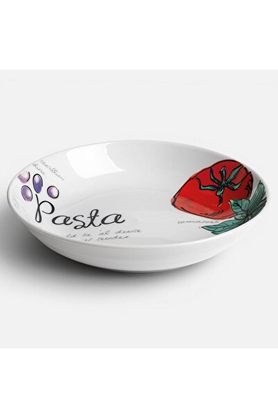 OEM Porcelain Deep Pasta Plate Ø20cm