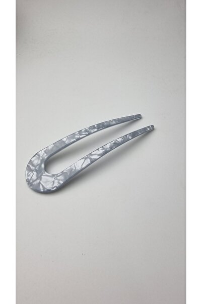 Osha Aksesuar Ice Blue Bone Stick Κλιπ Μαλλιών Γυναικείο Κλιπ για Κότσο Μαλλιών