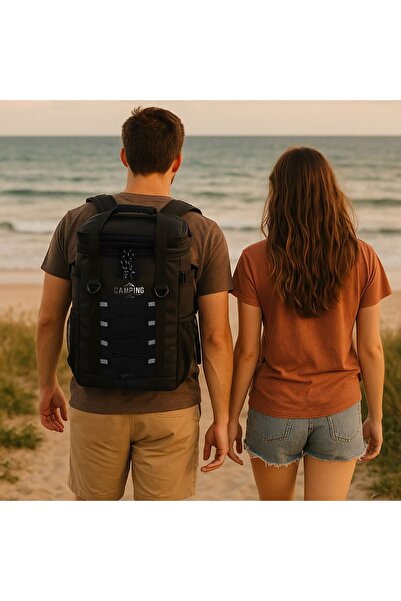 OEM Black Insulated Backpack 32.5x18x47cm - 27L
