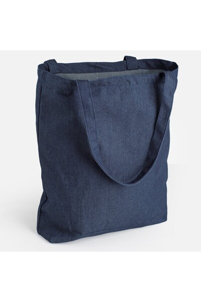OEM Geanta din Material Textil Albastra Denim 38x9x41cm