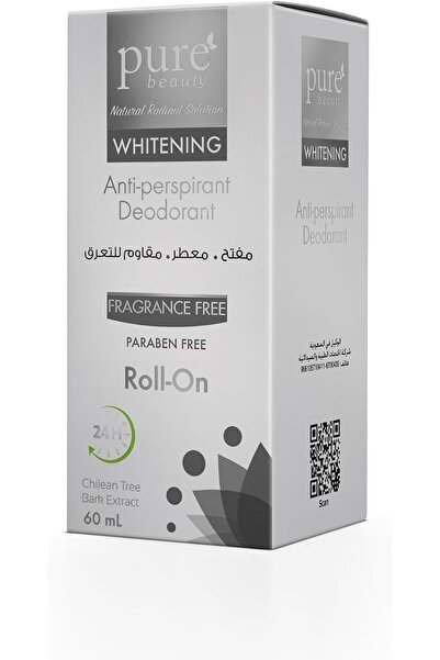 PINK BY PURE BEAUTY Pure Beauty Unscented Roll-On Deodorant for Unisex - 60ml