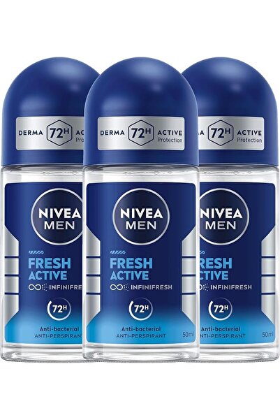 Nivea Body NIVEA MEN Antiperspirant Roll-on for Men, 72h Protection, Fresh Ac...