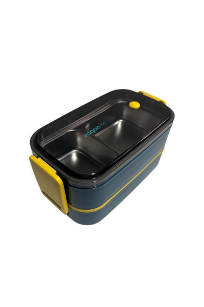 Vagonlife PASLANMAZ ÇELİK 3 BÖLMELİ YEMEK KABI 2 KATLI - LUNCH BOX BL50002-2 ...