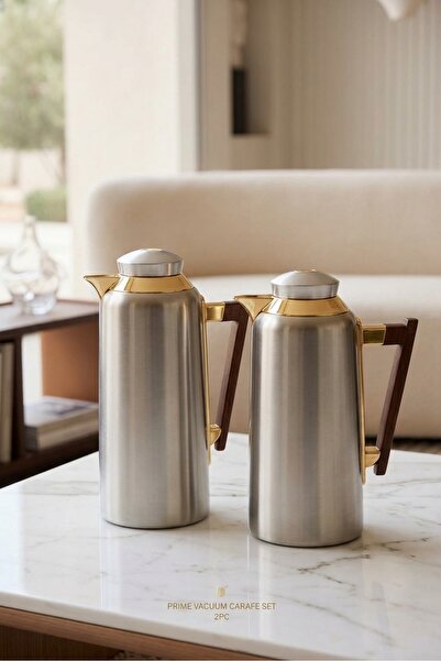 Generic Brand طقم ثلاجات شاي وقهوة ستانلس ستيل 700 مل + 1000مل بتصميم أنيق