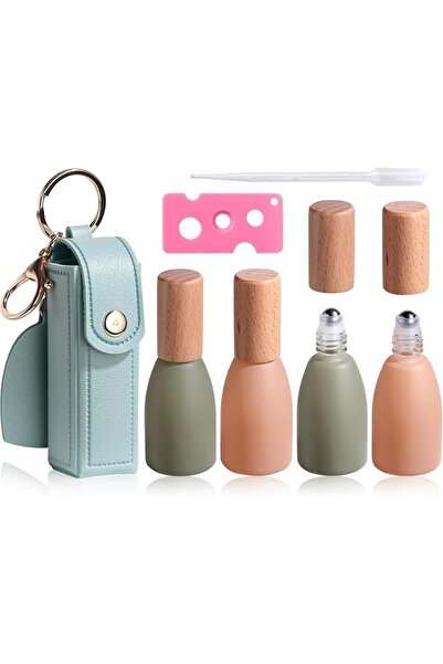 KASTWAVE Essential Oils Roll-On, Portable Glass Aromatherapy Bottles with Sta...
