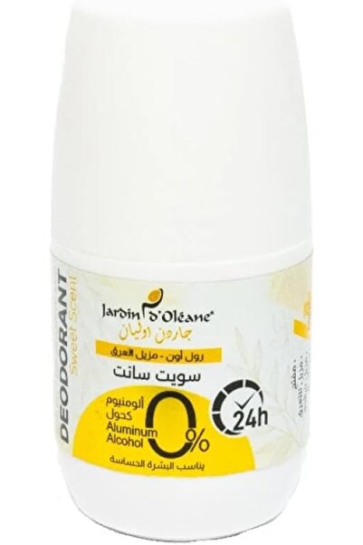 Jardin Oleane Roll-On Deodorant, Sweet Scent, Alcohol-Free, 60ml