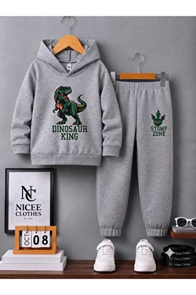 Leto Lykia SET TRENING COPII UNISEX (IMPRIMEU DINOZAURO REGELE IARNĂRII)
