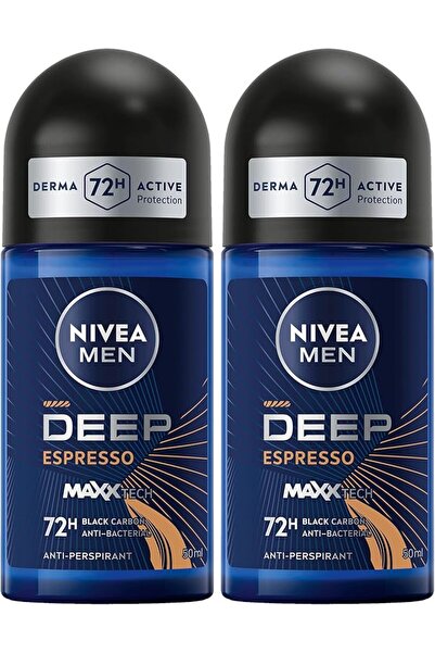 Nivea Body NIVEA MEN Antiperspirant Roll-on for Men, DEEP Black Carbon Antiba...