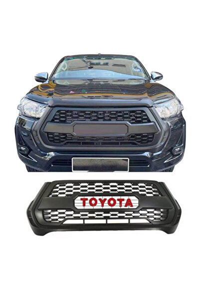 CΑRΝΕR Μάσκα για Toyota Hilux 21+ 4θυρο & 1.5 καμπίνα Μαύρο χρώμα (CAR0029806)