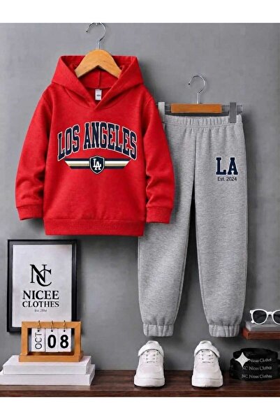 NC Nicee Clothes SET TRENING COPII UNISEX (IMPRIMAT LOS ANGELES L.A. IARNĂ)