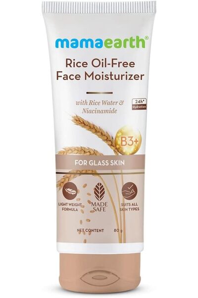 Mamaearth Rice Gel Oil-Free Face Moisturizer With Rice Water, Niacinamide & A...
