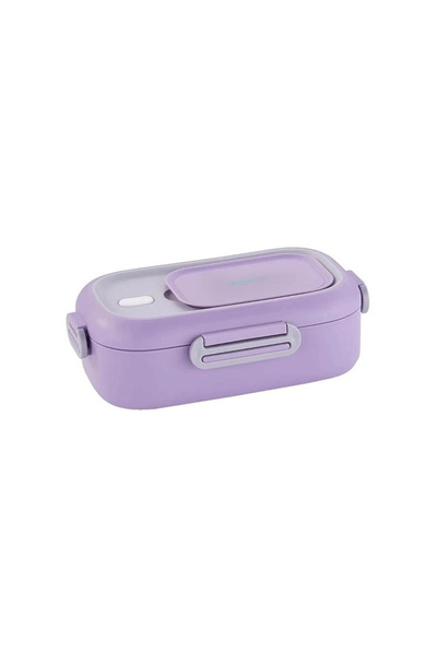 Vagonlife BL2106 PASLANMAZ ÇELİK YEMEK KABI - LUNCH BOX 2 BÖLMELİ 550 ML LİLA