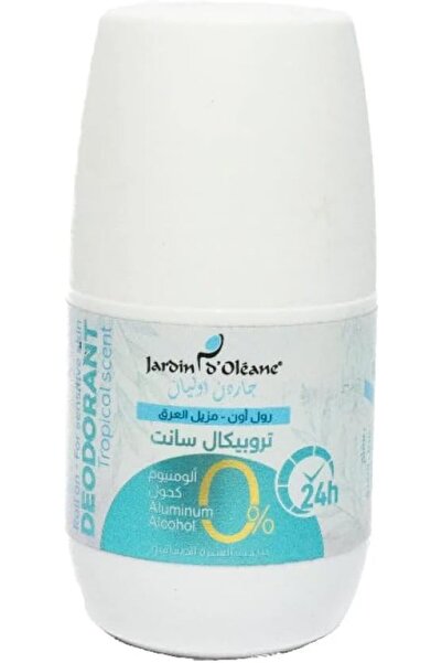 Jardin Oleane Roll-On Deodorant, Alcohol-Free, Tropical Scent, Aluminum-Free ...