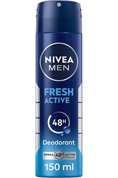 Nivea Body نيڤيا مين فريش أكتيف، مزيل عرق مضاد للبكتيريا للرجال، حماية فعالة ...