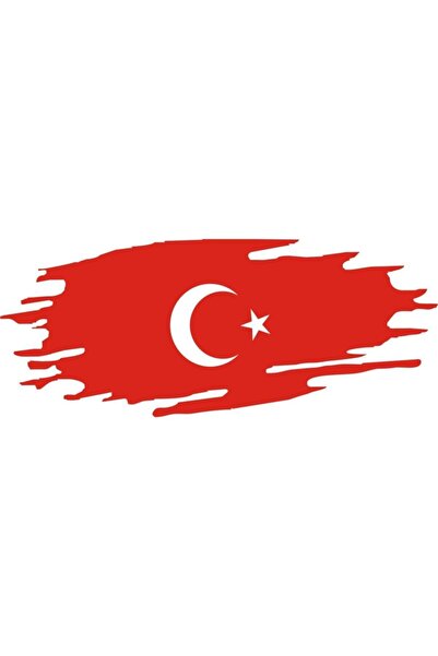 Generic Brand Flag Design Auto Custom New Sticker Red 10*4 cm