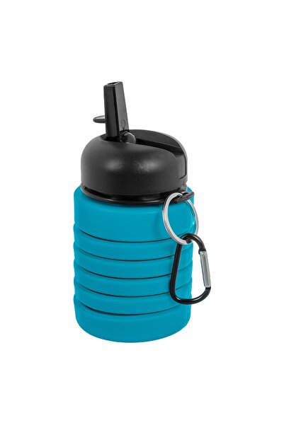 OEM Foldable Silicone Water Bottle Petrol 200-500ml