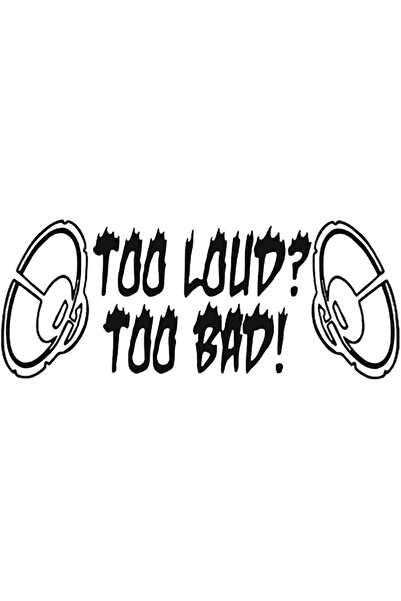 Berrybu ملصق جديد مخصص من Funny Too Loud Too Bad مقاس 20 سم