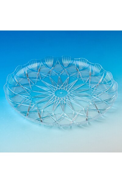 OEM Transparent Plastic Serving Platter Ø30cm