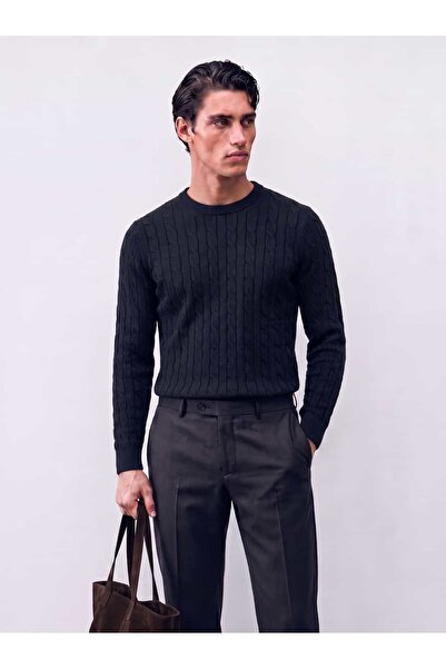 Atelier Old Money Cable Knit Triko Kazak FW7328