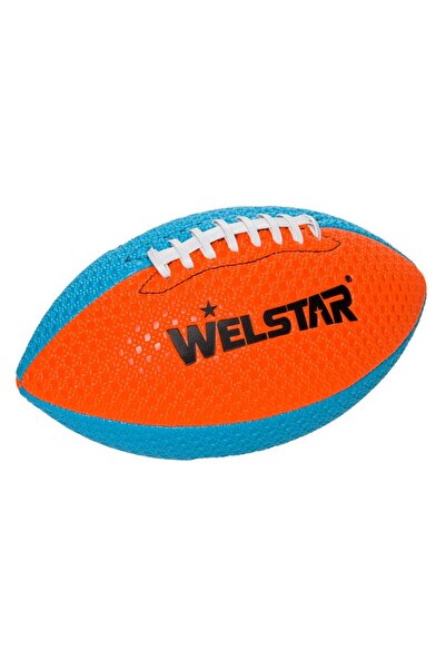 OEM Minge rugby din neopren, albastru si portocaliu, nr.6, plaja si sport ext...