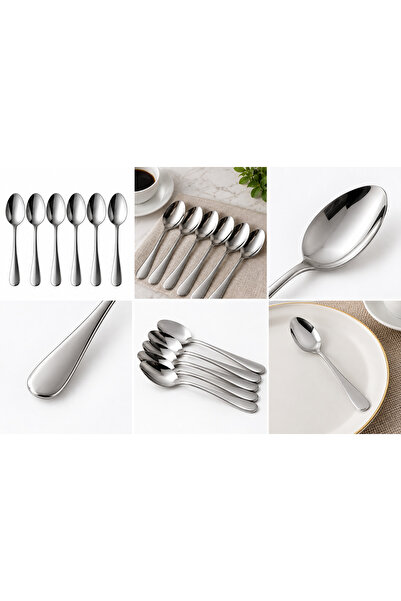 OEM Set of 6 stainless steel table spoons