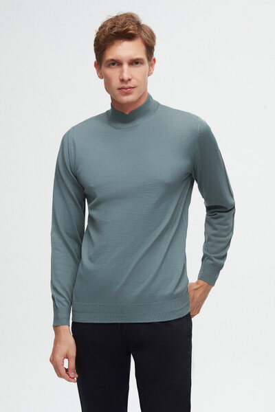D'S Damat Πουλόβερ Ds Damat Regular Fit σε γκρι απόχρωση με απλή πλέξη