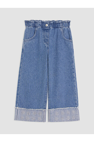LC Waikiki Rmz Gi̇yi̇m Farkiyla Wide Leg Girls' Jean Pants
