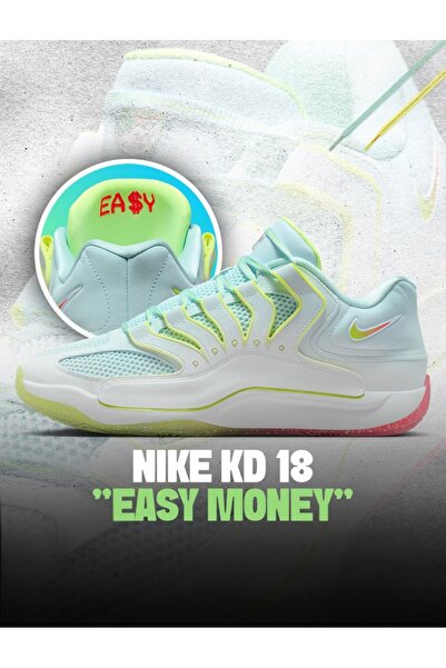 Nike KD 18 Men's Beyaz Basketbol Ayakkabısı (Blue Sport )
