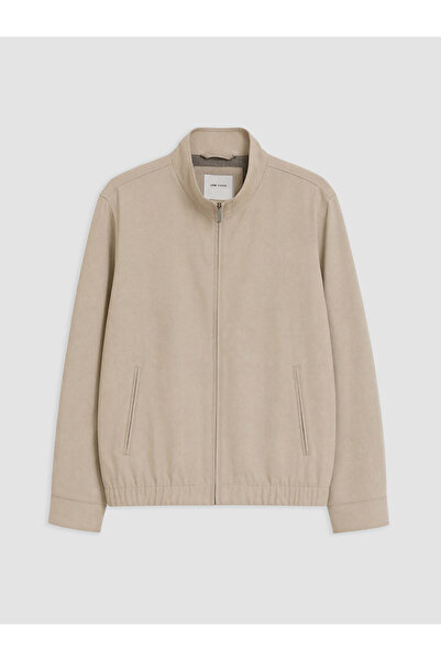 LC Waikiki Özmarka New Season Beige Regular Fit Stand Collar Men's Jacket