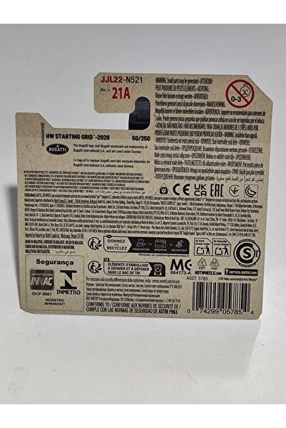 HOT WHEELS BUGATTI BOLIDE JJL22-N521