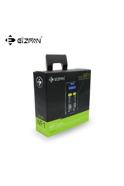 CHARGER Eizfan WF1 dual cu ecran LCD pentru baterii litiu de 3.7V și baterii Ni-MH/Ni-Cd de 1.2V