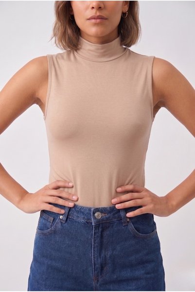 Lufthimm Body de damă din viscoză, fără mâneci, model basic