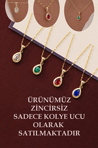 Cemre Gold 14 Ayar Altın Damla Kolye Ucu