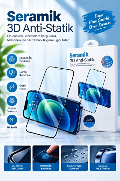 SAMSUNG S24 FE SERAMİK 3D ANTİ-STATİC EKRAN KORUYUCU