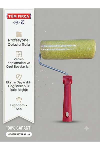 10 cm Mercan rulo+10 cm sap(Dış cephe)
