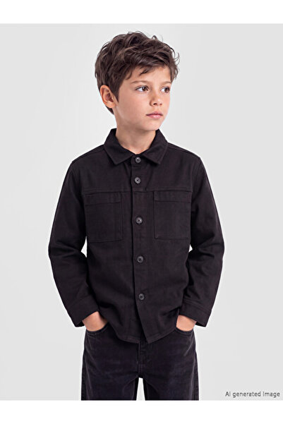 LC Waikiki Quality Pieces from Çelebi Store Gabardine Boy's Shirt