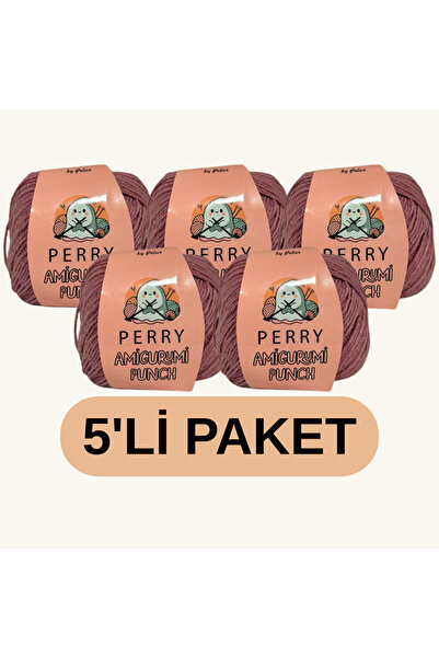 Soft Cotton %100 Pamuk Amigurumi Punch İpi, Soft Cotton 50gr x 5'li Paket