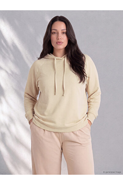 LC Waikiki LCW Curve هوديي نسائي مقاس كبير