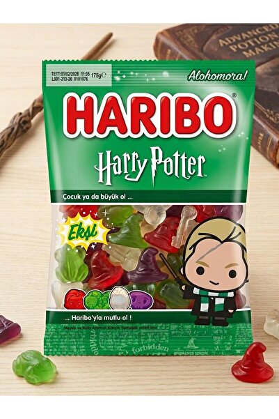 Haribo Harry Potter Draco Malfoy Ekşi Yumuşak Şekerleme 175 g - Meyve ve Kola...