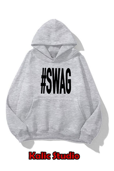 Kalic Studio Swag Oversize Unisex Sweatshirt Gray
