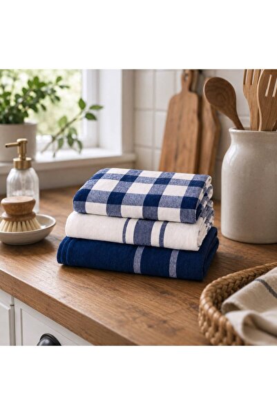 SELORA MAISON Elitte 100% Cotton 3-Piece Kitchen Drying Cloth Set